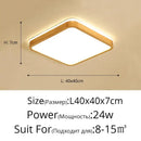 Ljojo Industrial Bauhaus Wooden Cloud Block LED Chandelier for Living Room Decor