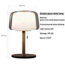 Modern Glass & Solid Wood Floor Lamp for Living Room by Ljojo - Stylish Standing Reading Light