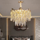 Ljojo Luxury Crystal Chandelier French Tassel Lamp for Living Room, Bedroom & Restaurant