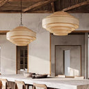 Wabi-Sabi Silk LED Pendant Light Chandelier for B&B Island Loft Decor by Ljojo