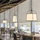 Japanese Pendant Lights Wabi-sabi Fabric Lamp | LED Indoor Lighting by Ljojo