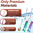 Ljojo 14-Piece Mini Cutlery Set: Tongs, Spatulas, Spoons, Forks - Non-Stick Tableware