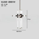 Ljojo LED Pendant Light Glass Hanging Chandelier for Living Dining Room Bedroom Decor