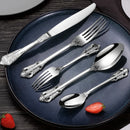 Ljojo Luxury Stainless Steel Western Cutlery Set Dinnerware Tools