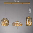 LED Amber Glass Pendant Lighting with Twinkling Stars by Ljojo - Achaotic Ceiling Decoration