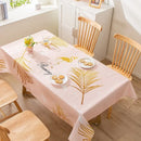 Ljojo Light Luxury Rectangular Tablecloth with Oil-Proof and Anti-Scalding Features