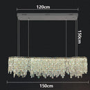 Ljojo Luxury Crystal Chandelier for Living Room Dining Room Lighting