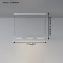 Ljojo Modern Black LED Dimming Chandelier for Kitchen Island Pendant Lighting
