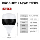 Ljojo 150W E27 LED Bulb High Power Light for Garage Warehouse