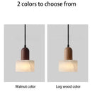 Wabi-Sabi LED Pendant Lamp: Luxury White Jade Marble Stone Hanging Light for Bedroom by Ljojo