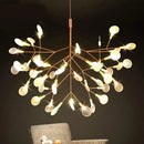 Nordic Firefly Branch Chandelier Elegant Hanging Light for Modern Living Room Decor by Ljojo