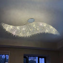 Ljojo Luxe Crystal Chandelier: Modern Italian Design for Living Room Villa Hall