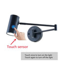 Adjustable Swing Arm LED Wall Lamps Touch Sensor Sconce Lights Ljojo Modern Decor Bedside