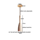 Natural Wood Wabi-sabi LED Pendant Lights Japan for Master Bedroom Hotel Bar Island Chandelier by Ljojo