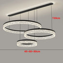 Ljojo Luxury Crystal Living Room Chandelier - Elegant Dining Room Pendant Lamp Home Decoration