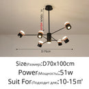 LED Spotlight Chandeliers Modern Rotatable Hanging Lamp for Cafe Restaurant by Ljojo