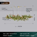 Ljojo Luxury Glass Gingko Leaf Chandelier for Home Decor