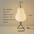 Wabi Sabi Pear Silk Floor Lamp - Modern Bedroom Lighting by Ljojo