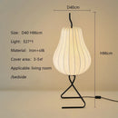 Wabi Sabi Pear Silk Floor Lamp - Modern Bedroom Lighting by Ljojo