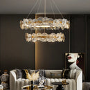 Ljojo Lotus Leaf LED Chandeliers: Modern Lighting Fixtures for Living Room, Bedroom, Dining Table.