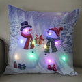 Ljojo LED Christmas Pillow Cover for Festive Holiday Decor