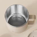 Ljojo Double Wall Insulated Coffee Mug with Handle, 304 Stainless Steel, Large Capacity