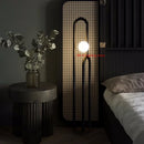 LED Wooden Style Dark Wood Floor Lamp - High-end Living Room Bedroom Decoration by Ljojo