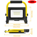 Ljojo™ Skyworld 30-200W LED Portable Work Light, Adjustable Floodlight 110V 220V