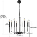 Modern Black Gold Nordic Living Room Chandelier by Ljojo - Interior Lighting Pendant Fixture
