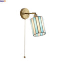 Ljojo LED Wall Light Fixture Kids Room Decor Glass Bedroom Lamp