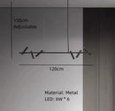 LED Chandelier Metal Suspension Light Fixtures Minimalist Dropshipping for Dining Kitchen Bedroom LED by Ljojo