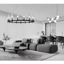 American Retro E14 Crystal Chandelier Pendant Light by Ljojo
