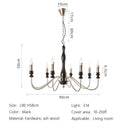 American Retro Candle Lamp French Living Room Chandelier Ljojo Lighting Fixtures