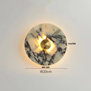 Ljojo Luxury Stone White Glass Ball LED Wall Lamp