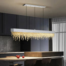 Ljojo Luxury Modern Crystal Chandelier Dining Room LED Hanging Light
