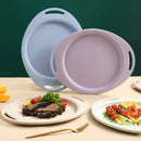 Ljojo Lilac Wheat Straw Dinner Plates Set - Eco Friendly Lightweight Tableware