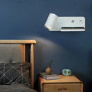 Ljojo LED Wall Lamp with USB & Wireless Charging, 5W GU10 Bulb, Nordic Sconce