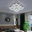 Ceiling Lights Chandelier Modern Silvery LED Remote Control Fixture by Ljojo for Living Room Bedroom
