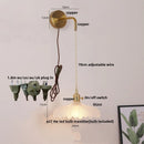 Ljojo LED Wall Lights Bar Clear Glass Bedside Lamp Stair Light Fixtures