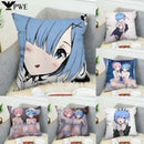 Ljojo 45x45 Cushions Covers for Bed Pillows, Sofa Anime Body Home Decor