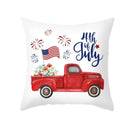 Ljojo LOVE USA Patriotic Letters Decorative Cushion Cover - Cartoon Style Home Decor Pillowcase