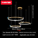 LED Gold Ring Butterfly Chandelier Pendant Light Fixture by Ljojo - Elegant Home Decor Lighting for Living Room