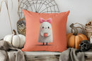 Cute Ghost Floral Halloween Pillow Cover for Sofa Bedroom Car by Ljojo