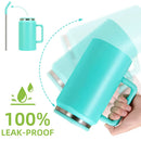 Ljojo 1500ml Insulated Tumbler with Handle and Straw Lid