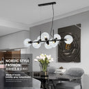 Ljojo LED Glass Pendant Light: Minimalist Nordic Design for Living Room and Bedroom