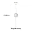 Ljojo LED Floor Lamp Chrome Metal Living Room White Acrylic Ball Art Deco