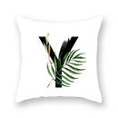 Floral Alphabet Pillow Case by Ljojo: Home & Car Decorative Cushion Cover