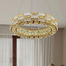 Nordic Style Crystal Chandelier Pendant Ceiling Lamp - Luxurious LED Lighting by Ljojo