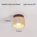 Yellow Travertine Hotel Lobby Ceiling Light Creative Cream Style Balcony Deco Lamp by Ljojo