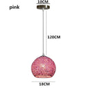 Nordic Color Macaron Aluminum Wire Chandelier | Modern Restaurant Bedside Lighting - Ljojo